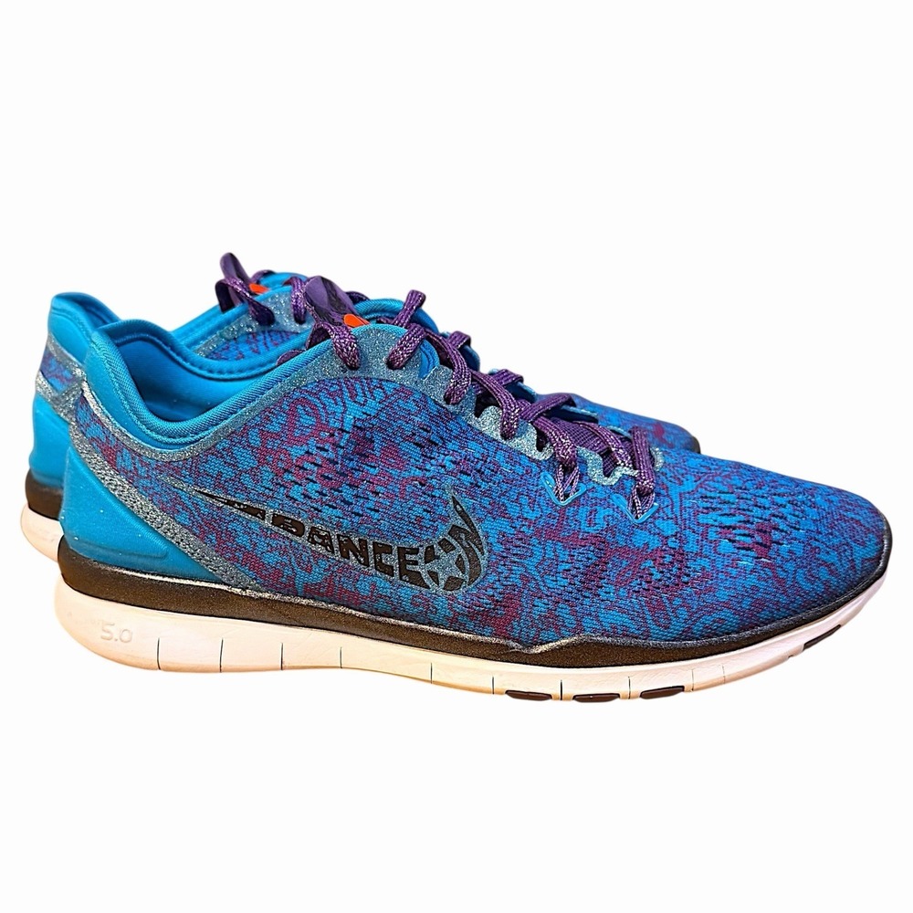 Nike Free 5.0 Trainer TR5 DB Doernbecher Blue Glitter Gym Run Women's 7.5